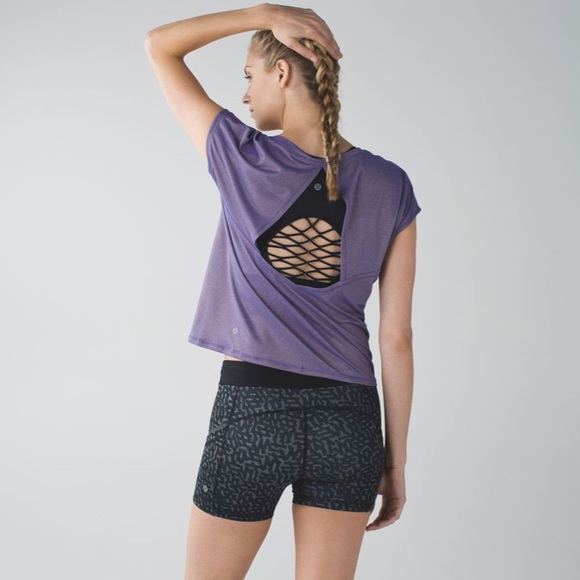 lululemon athletica Tops - Lululemon 🍋 Sweaty or Not cropped tee Size 4